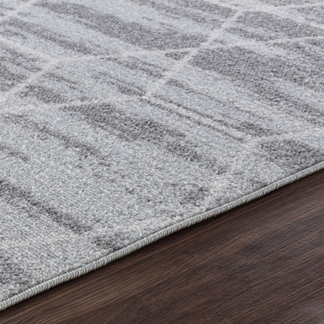 AANSHAL Scandi Geometric Grey Area Rug Texture