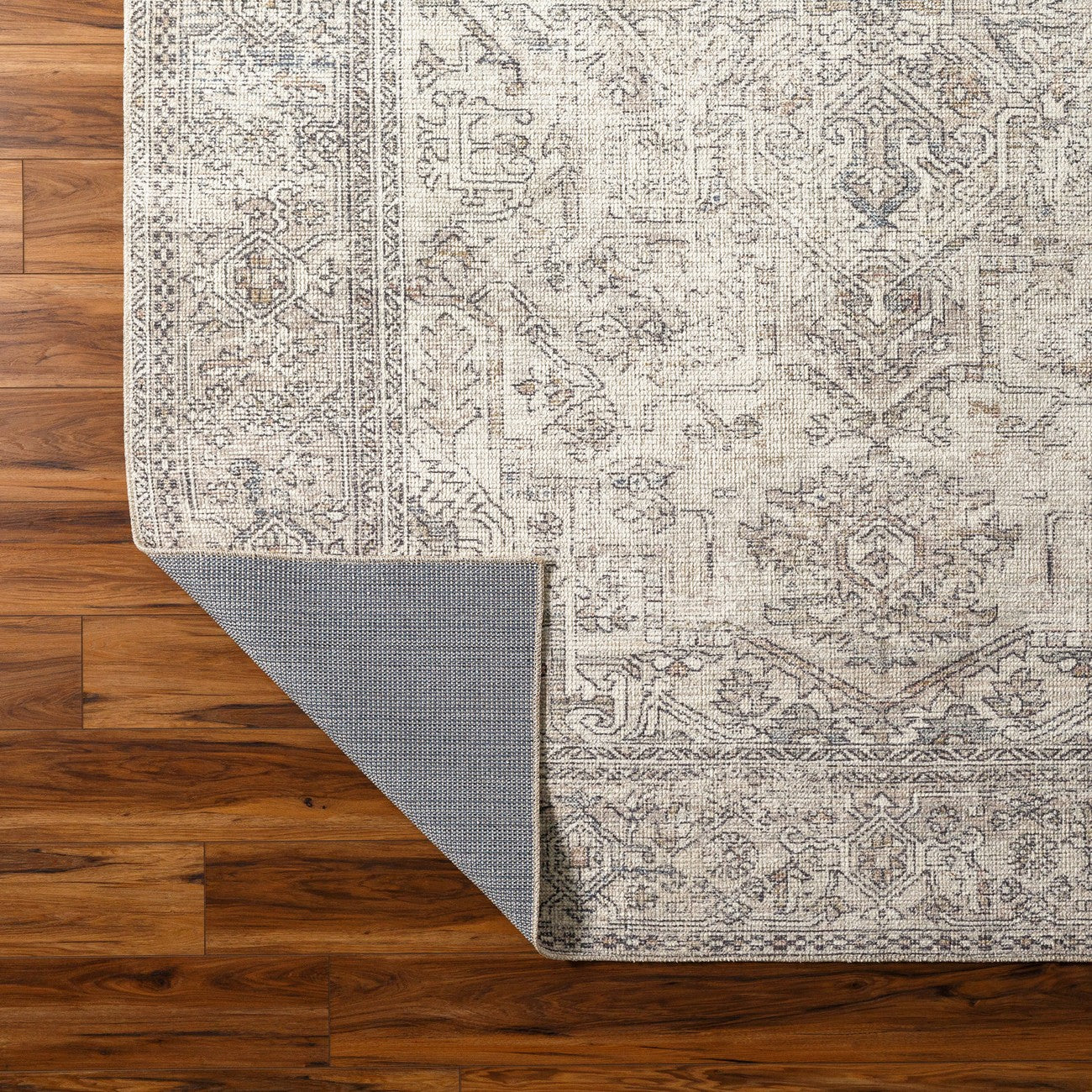 AASHI Becki Owens x Livabliss Vintage Traditional Oriental Boho Navy/Cream Area Rug