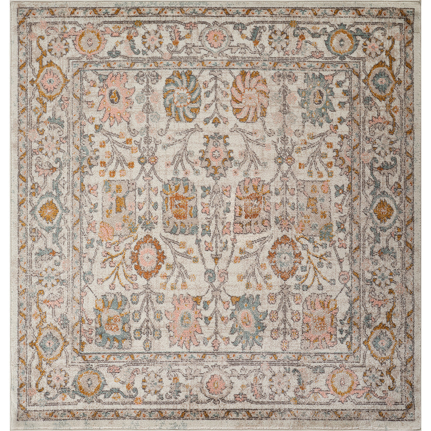 Amira Vintage Oriental Boho Burnt Orange Rug