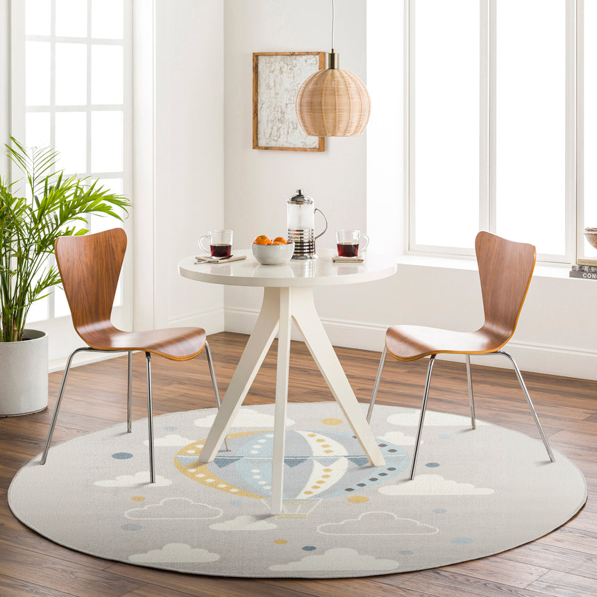 Monty Kids Modern Multicolour/Grey Bedroom Rug