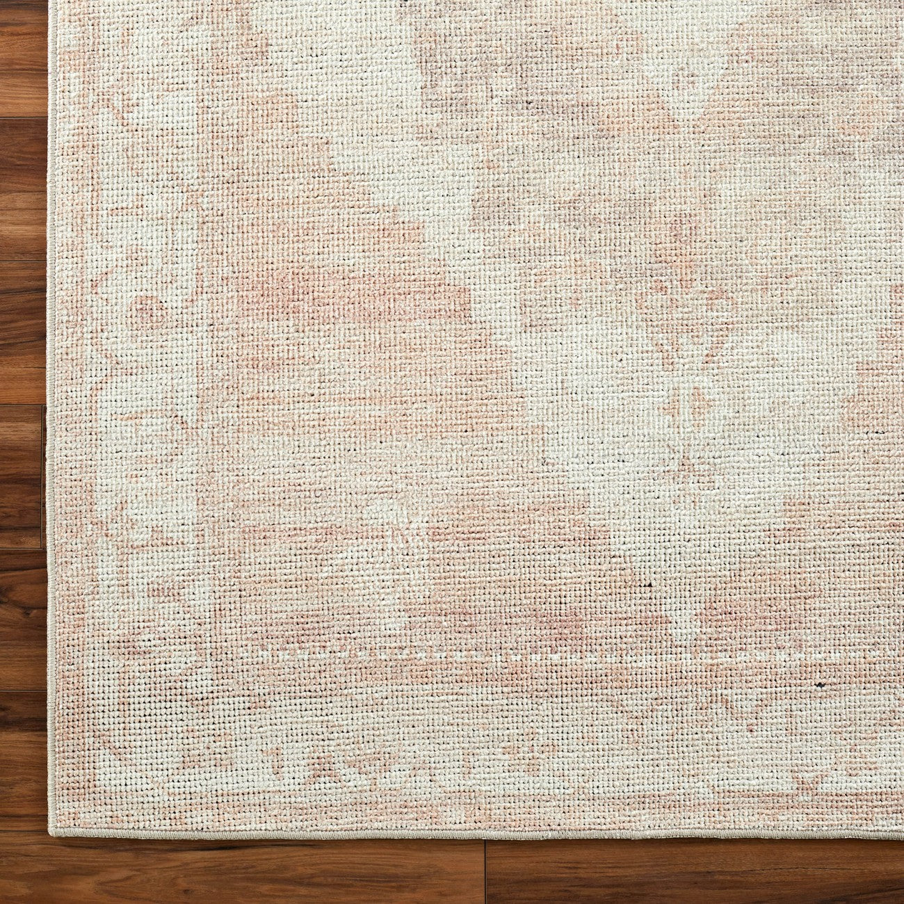 ANIKA Becki Owens x Livabliss Vintage Traditional Oriental Boho Blush/Cream Area Rug Overhead