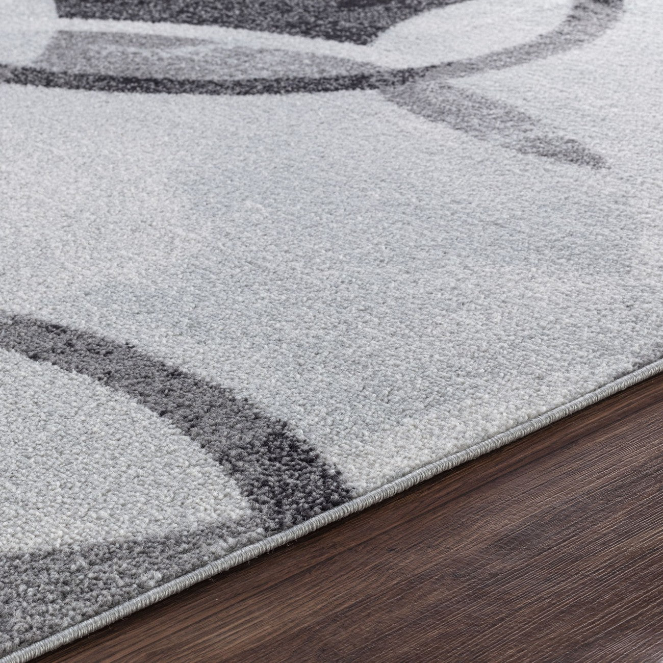 BELLA Scandi Modern Grey Area Rug Texture