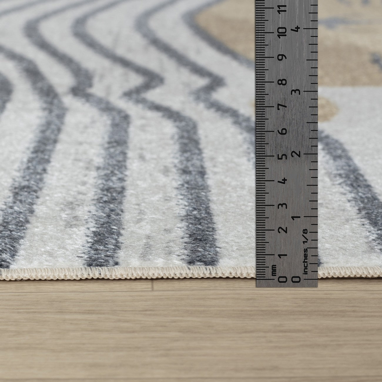 CATNAP Machine Washable Brown/Beige Kids Room Rug Pile