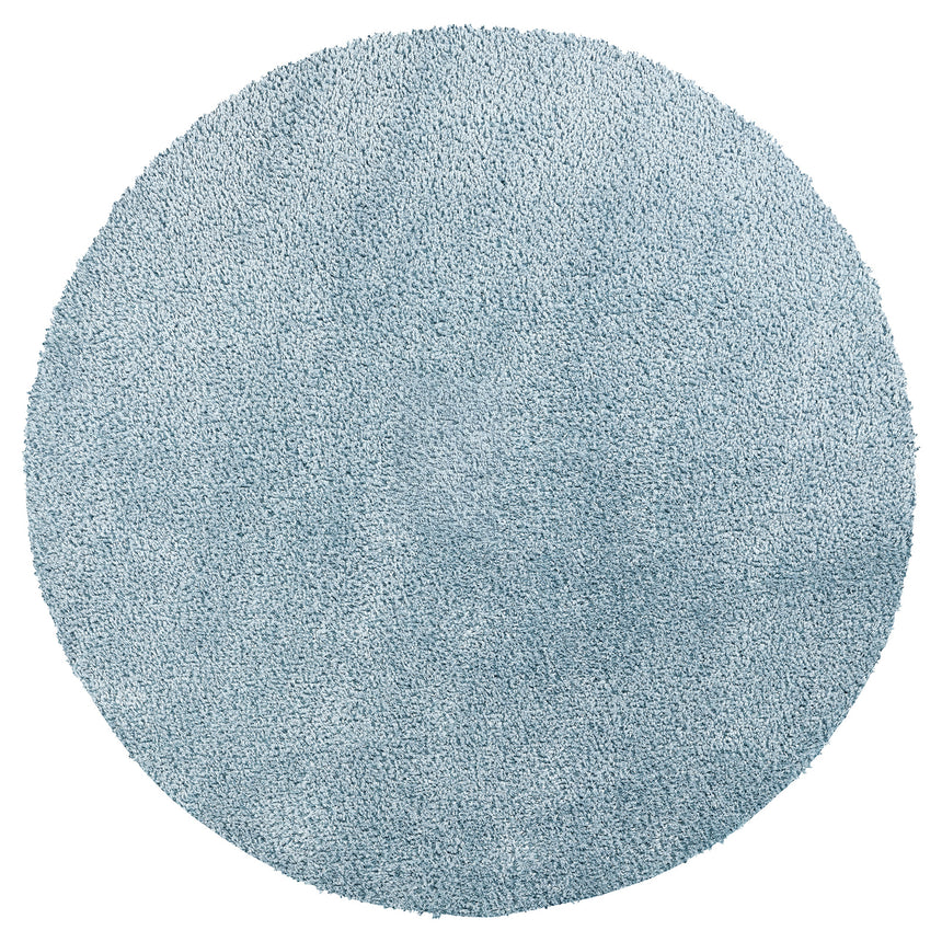 Claire Shaggy Solid Color Plush Pile Denim Rug