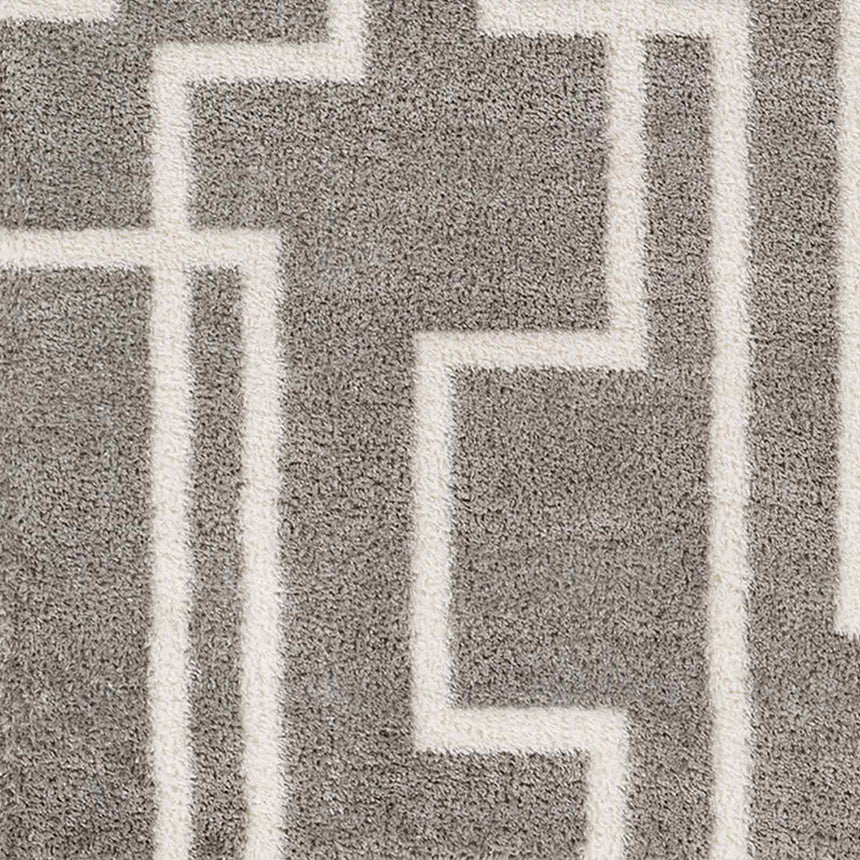 Scartlett Shaggy Modern Plush Pile Dark Grey Rug