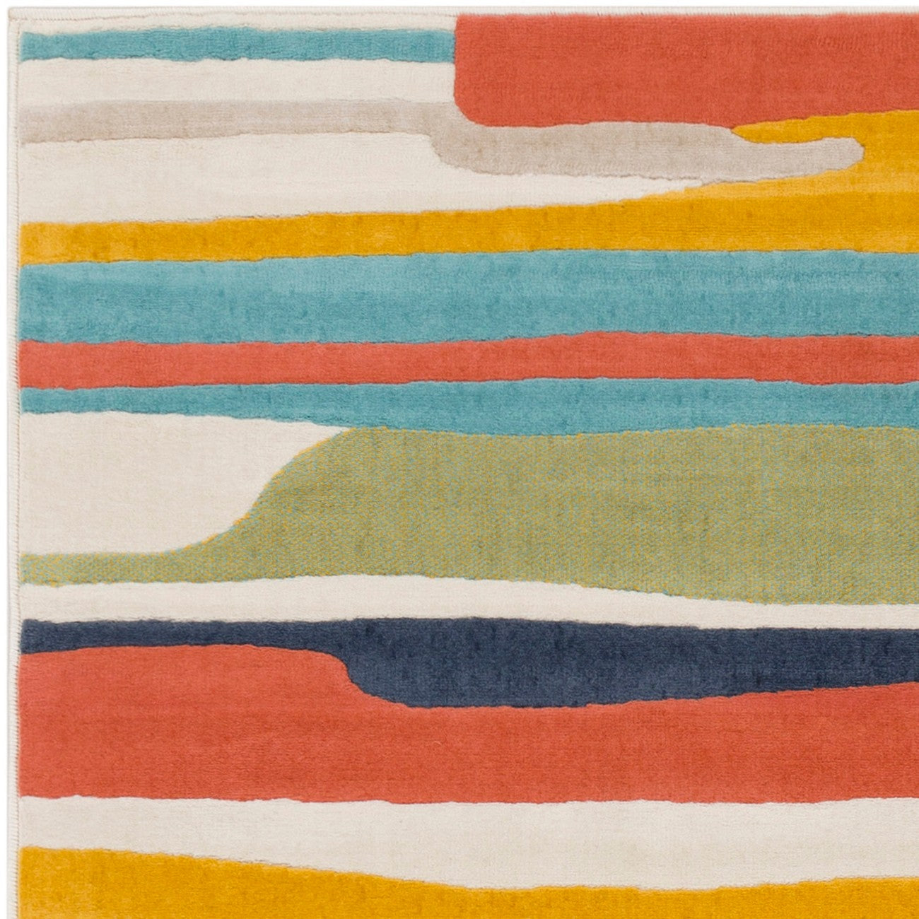 ANAIS Scandi Modern Coral Area Rug Zoom