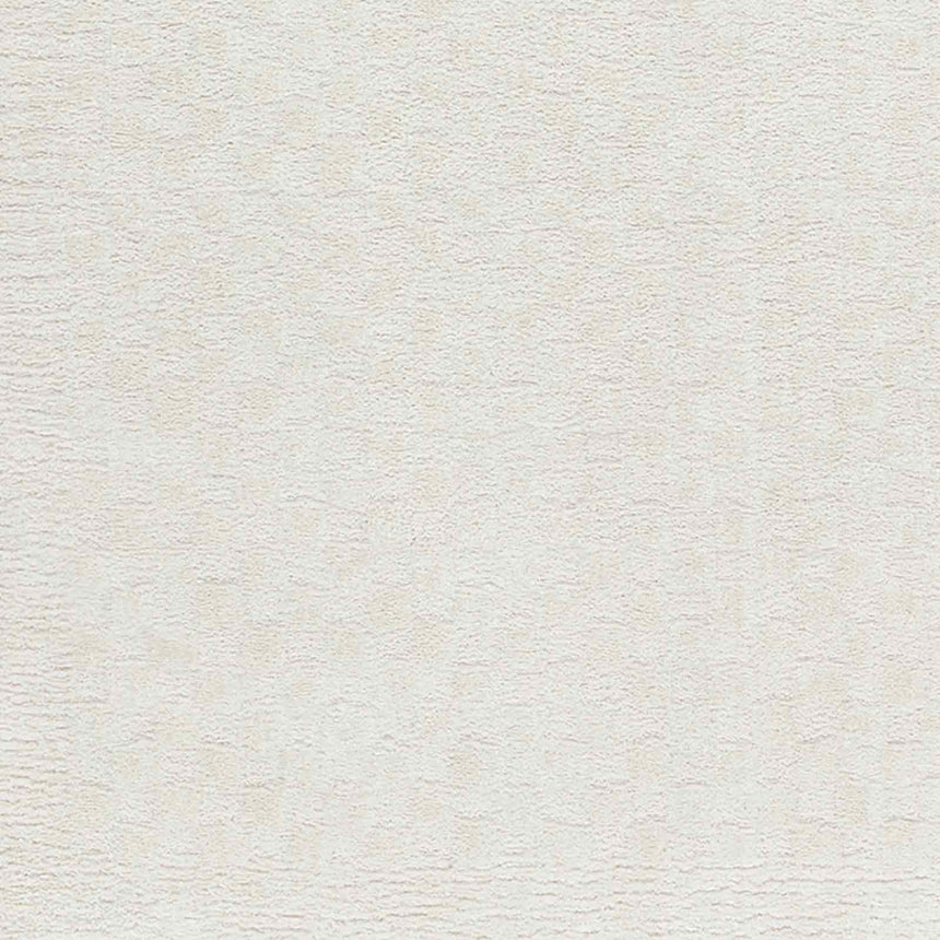 Ekta Scandi Modern High Pile Ivory/Off-White Checkered Rug