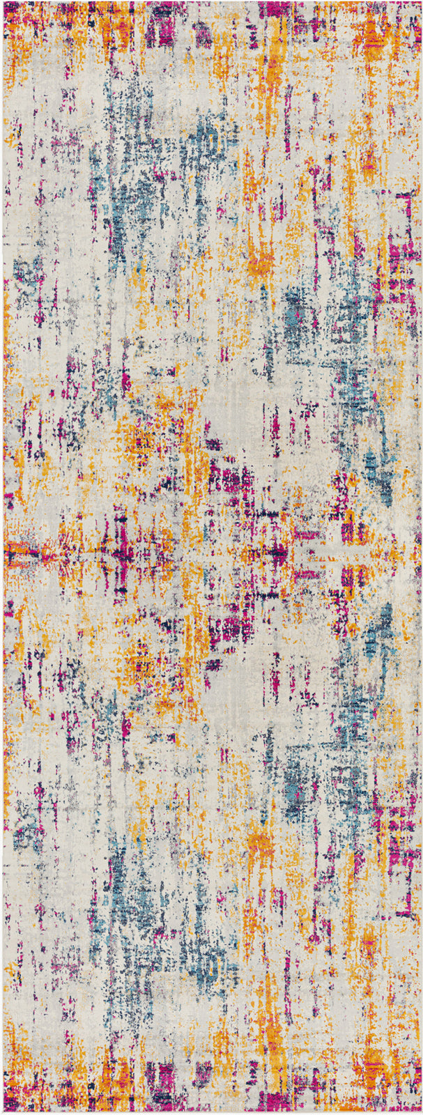 Alana Abstract Modern Marble Blue Rug