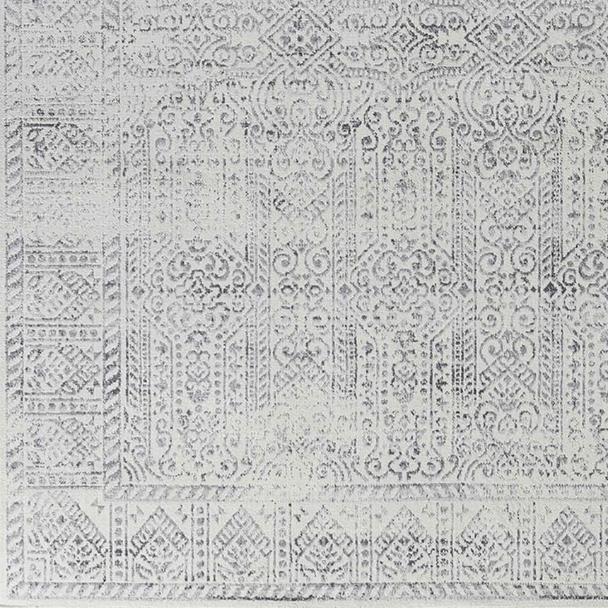 Dania Vintage Oriental Boho Grey/Ivory Rug