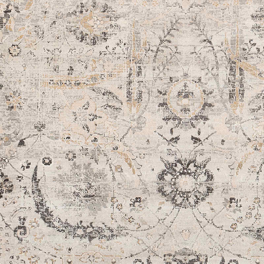 Aarya Vintage Oriental Boho Charcoal Rug