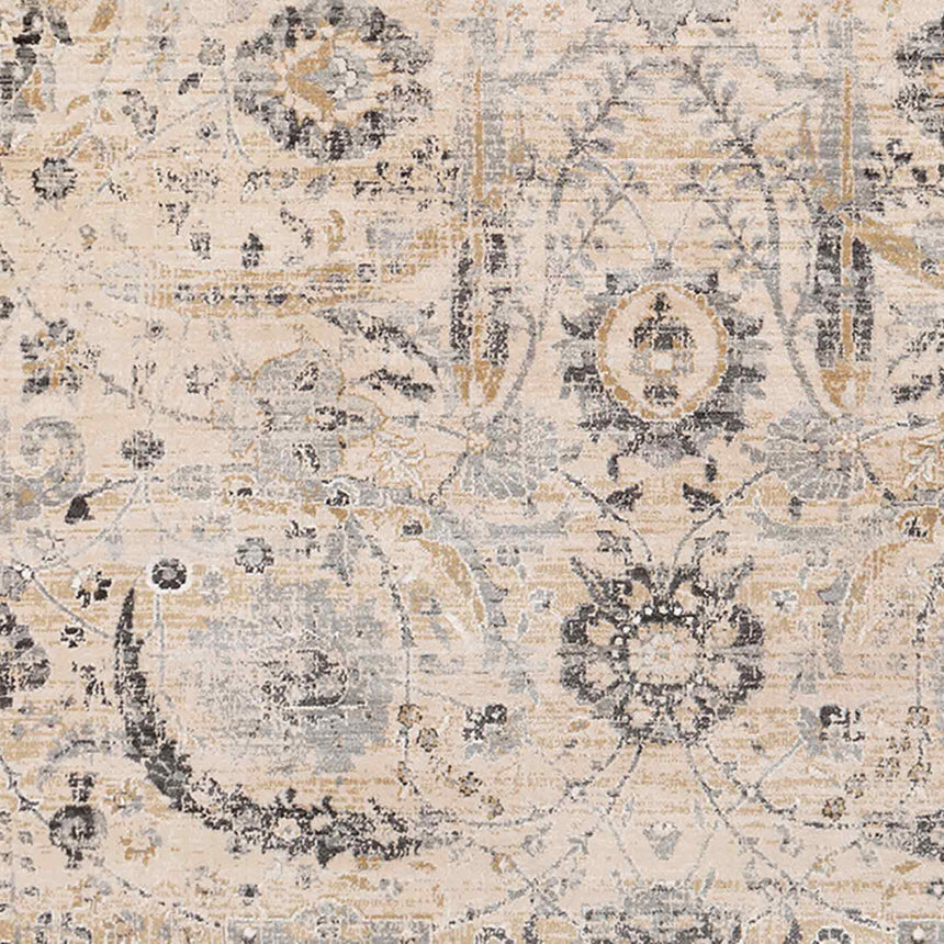 Aarya Vintage Oriental Boho Beige Rug