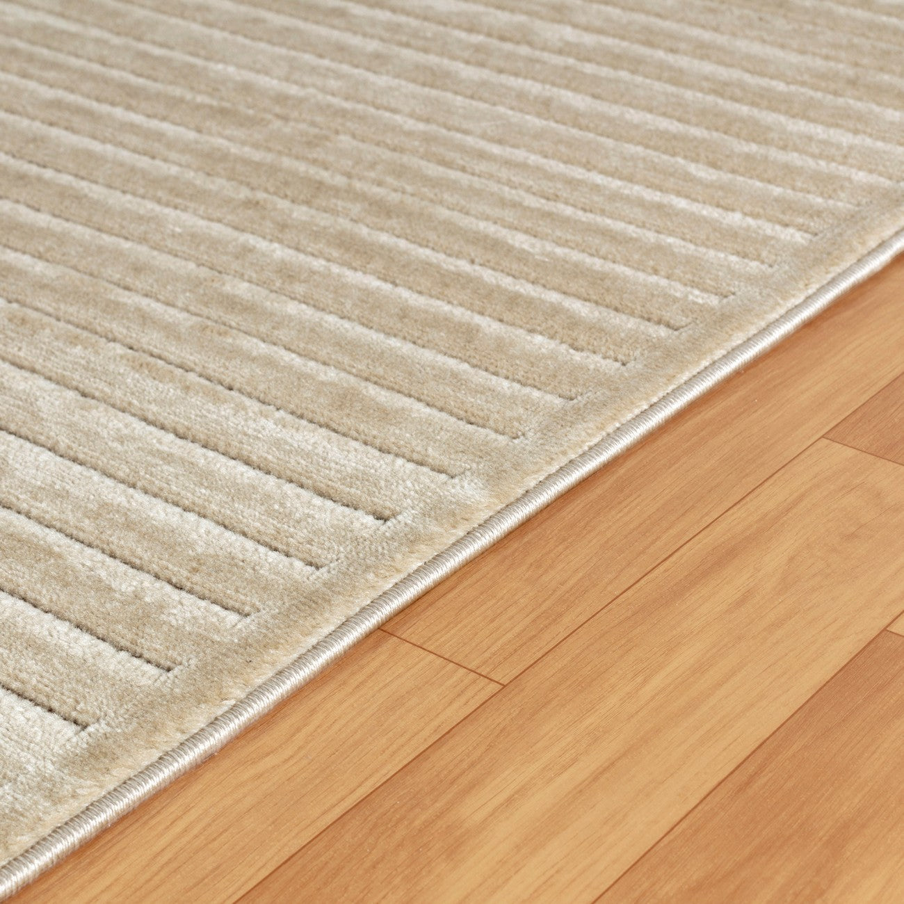 KIYOSHI Indoor & Outdoor Scandi Modern Beige Area Rug Texture