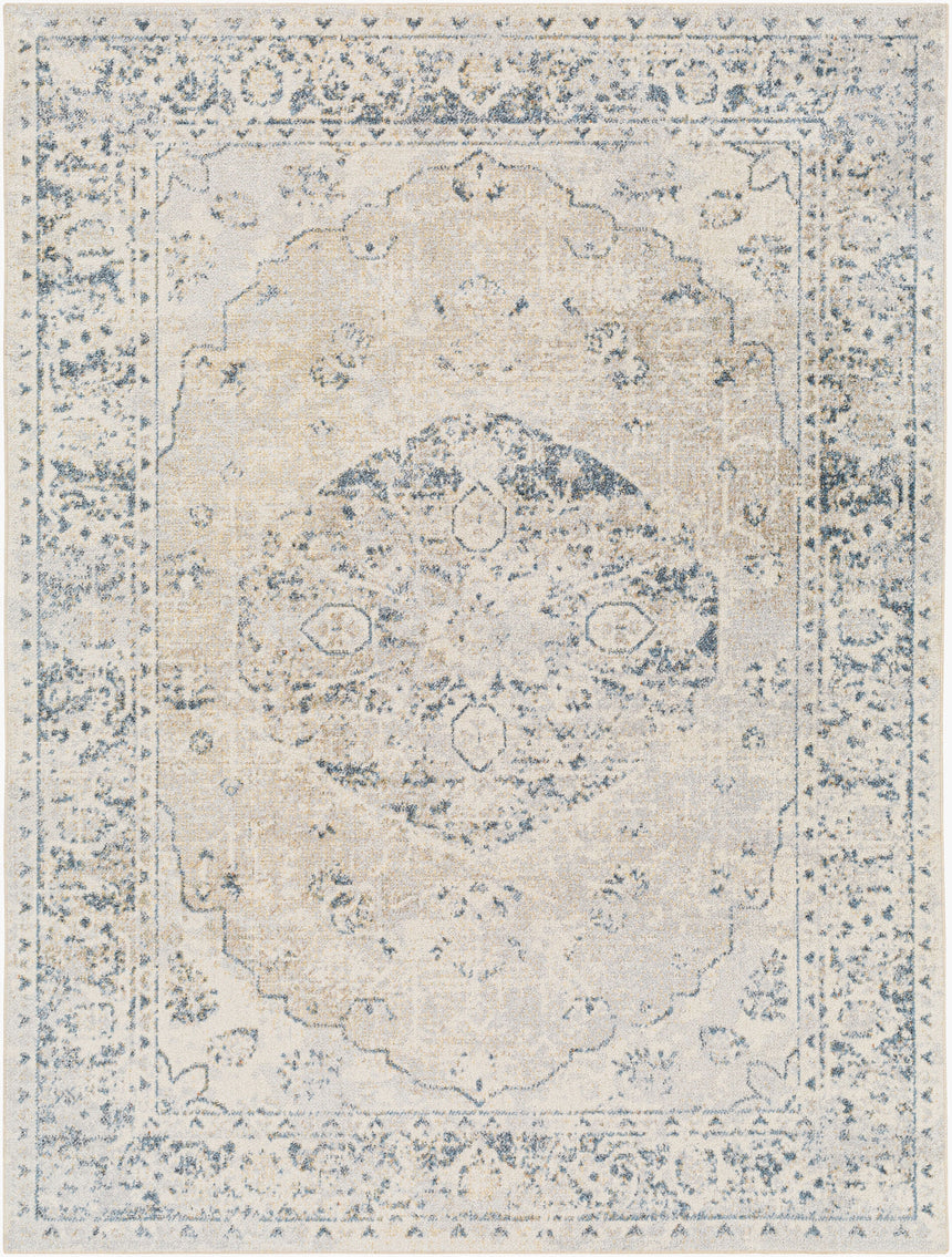 Amayra Machine Washable Traditionnal Boho Oatmeal Rug