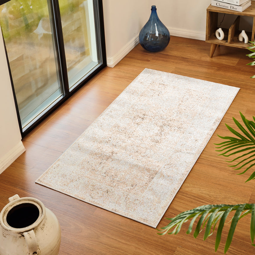 Anseline Machine Washable Oriental Boho Rust Rug