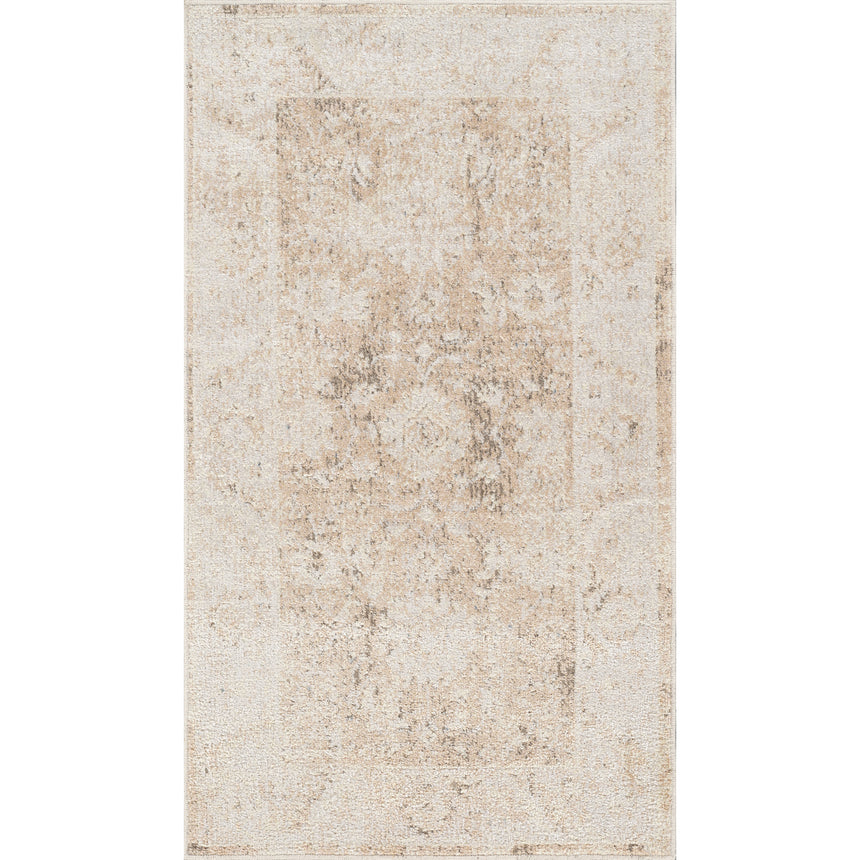 Anseline Machine Washable Oriental Boho Rust Rug