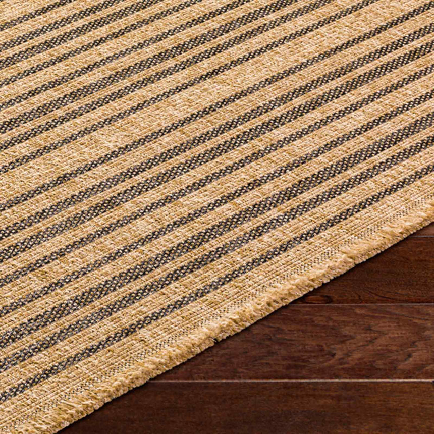 Betsy In- & Outdoor Cottage Jute-Look Brown Striped Rug