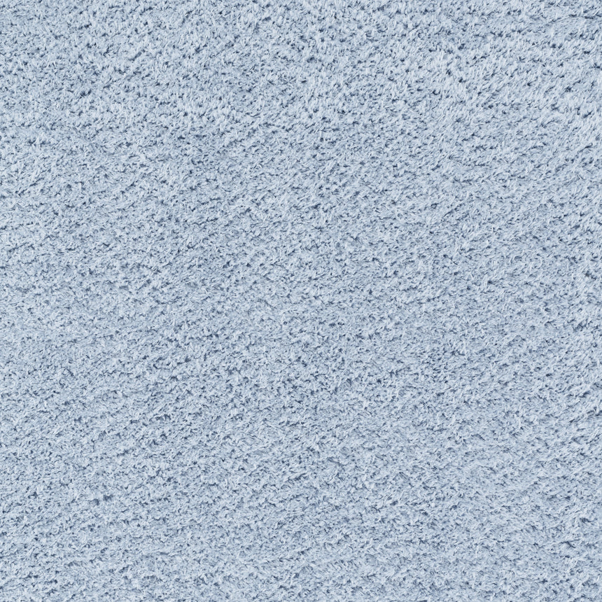 Soso Shaggy Solid Color Plush Pile Blue Rug