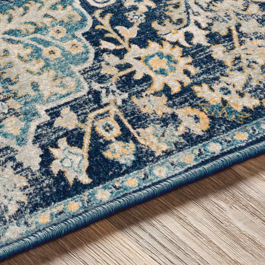 Maverick Vintage Oriental Boho Sky Blue Rug