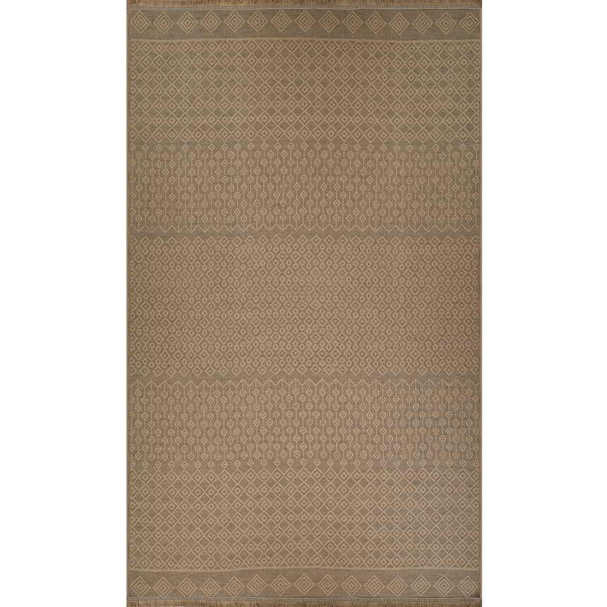 Kashvi Cottage Tan Machine Washable Jute Rug