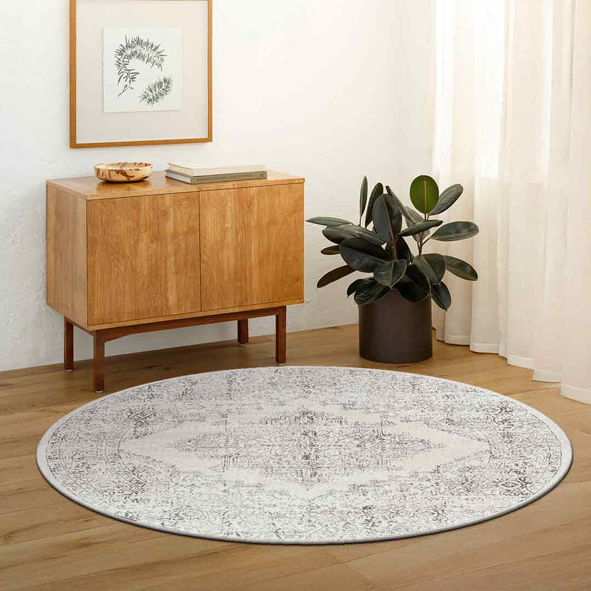 Ceren Vintage Oriental Boho Cream Rug