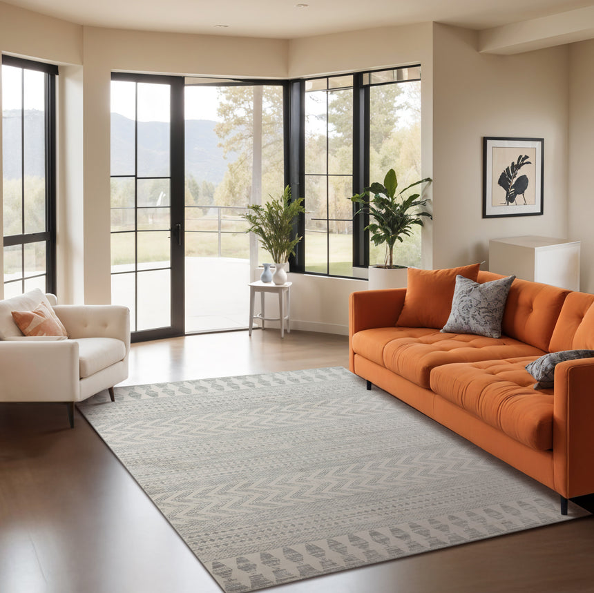 Louna Scandi Modern Grey/Taupe Rug