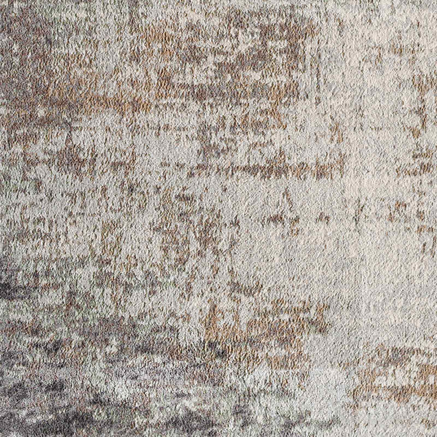 Alix Abstract Modern Marble Dark Brown Rug