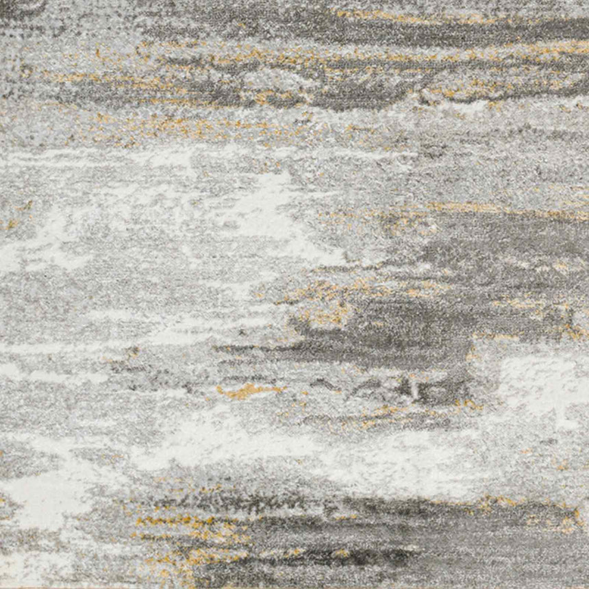 Hila Abstract Modern Marble Charcoal/Off-White Rug