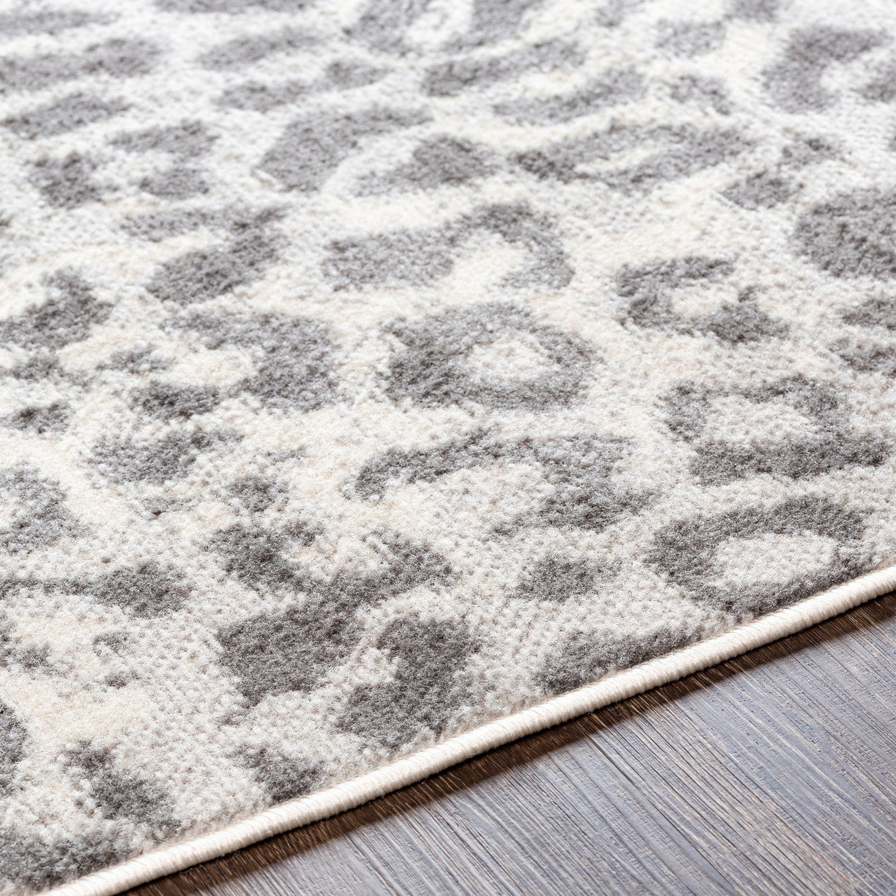 SUNI Scandi Boho Grey Area Rug Texture