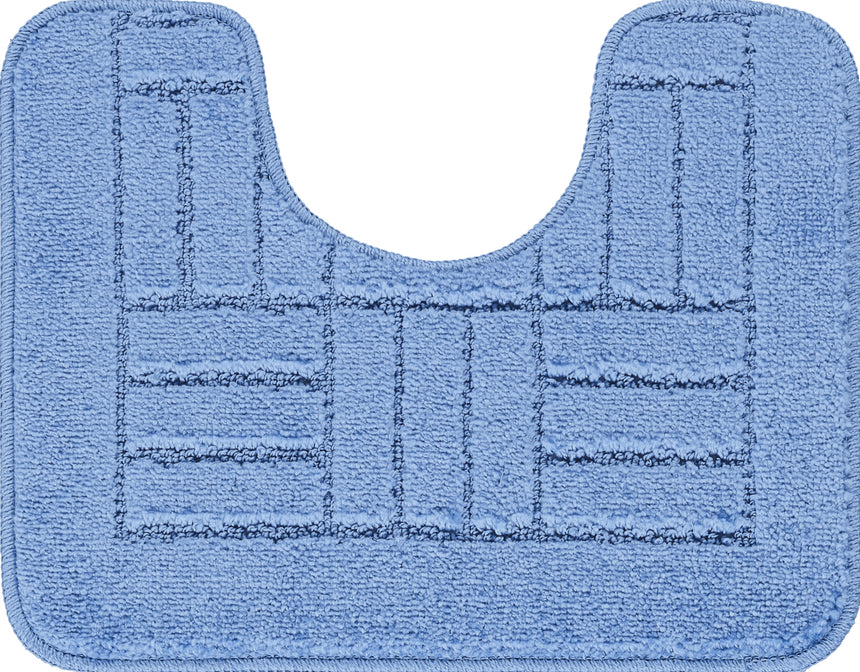 Royal 2-Piece Machine Washable Non-Slip Blue Bathroom Rug Set