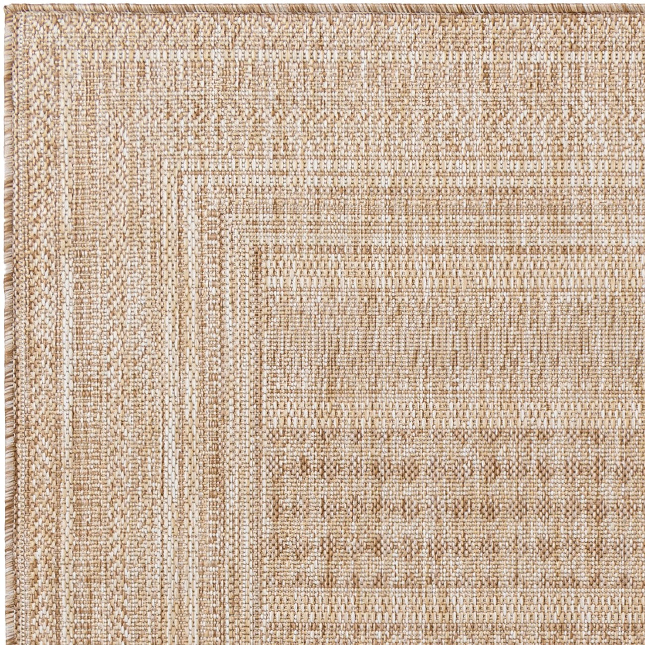 SIERRA Indoor & Outdoor Global Jute-Look Brown Area Rug Zoom