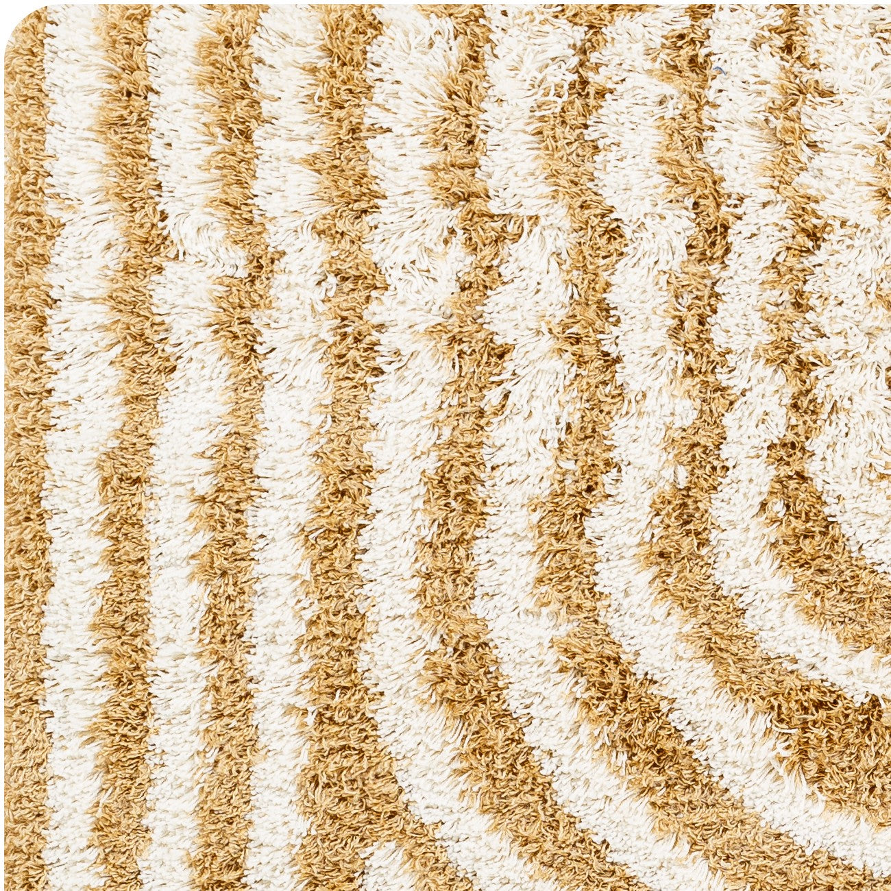 CHRISTINA Shaggy Modern Plush Pile Camel Area Rug Zoom