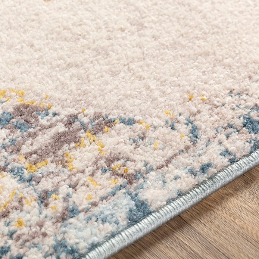 Agra Vintage Oriental Boho Sky Blue Rug