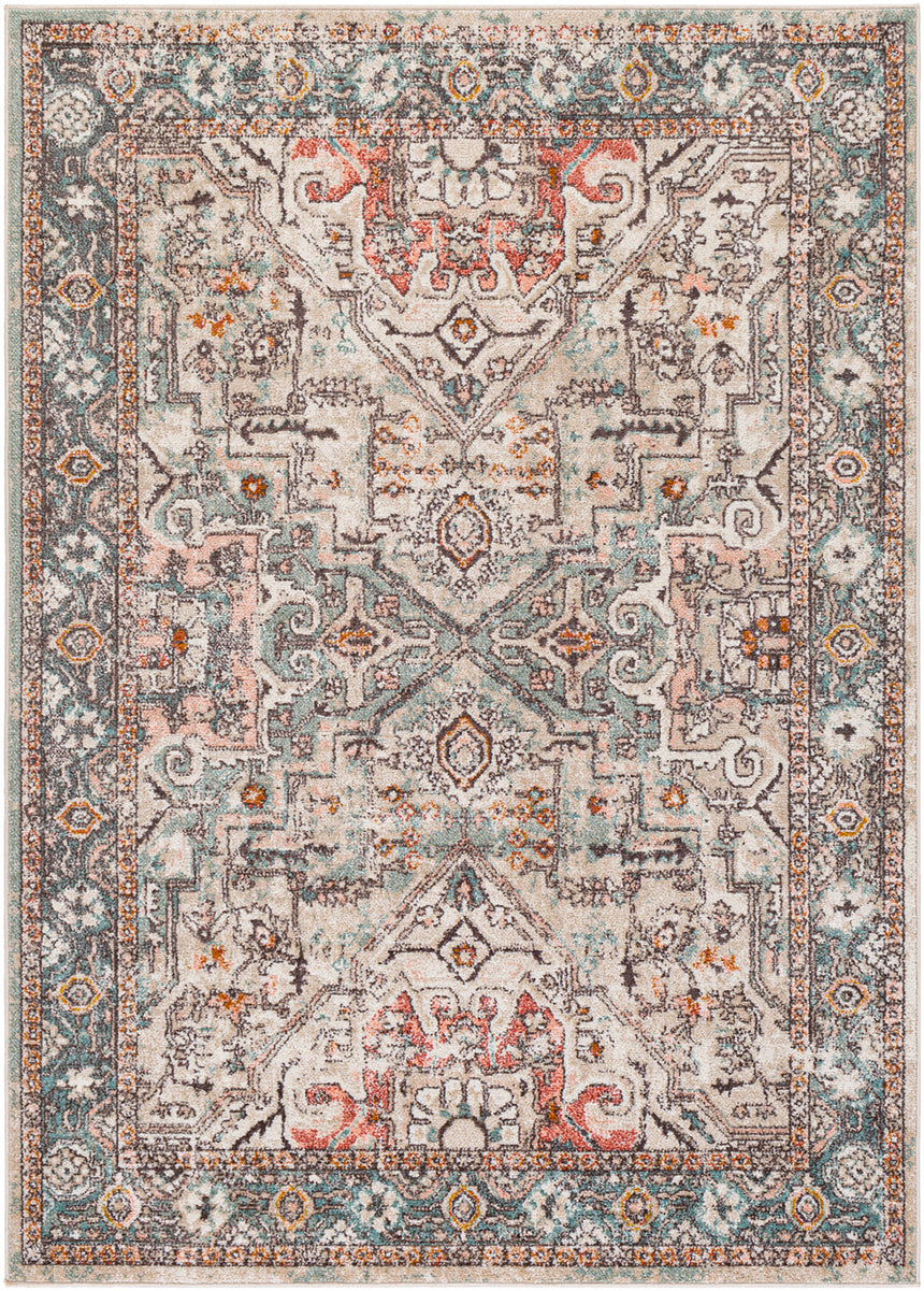 Dia Vintage Oriental Boho Brick Rug - Image 1