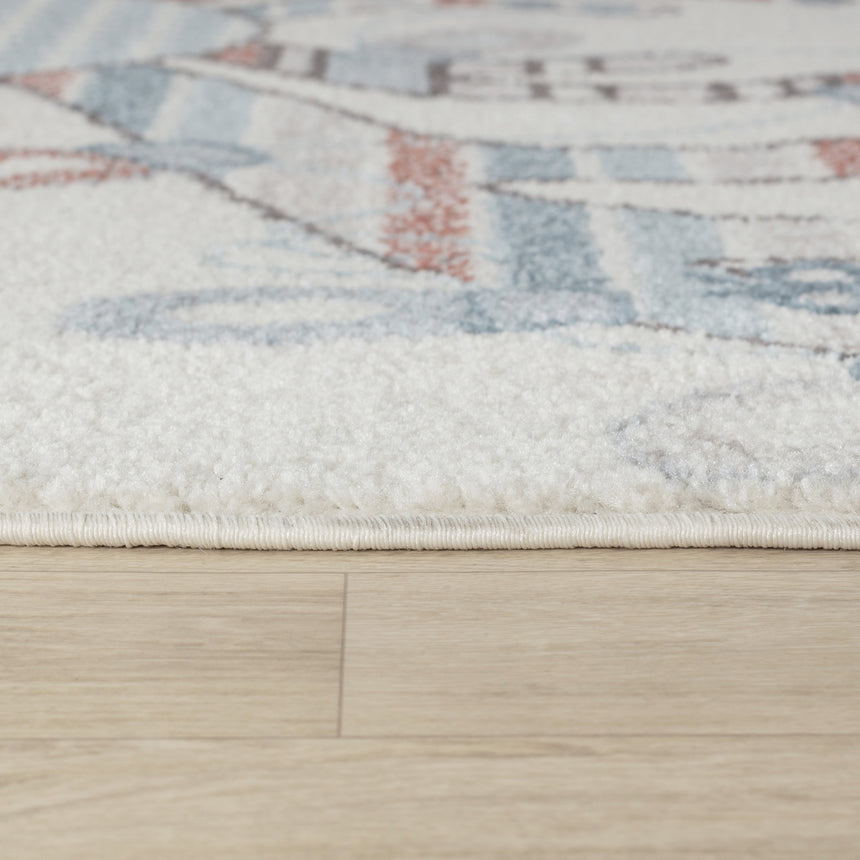 Dingo Kids Modern Multicolour/Blue Bedroom Rug