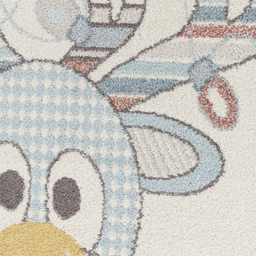 Dingo Kids Modern Multicolour/Blue Bedroom Rug - Image 8