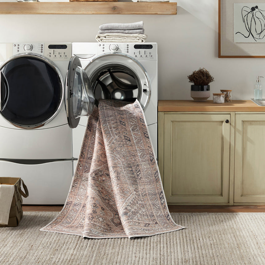 Calypso Machine Washable Traditionnal Boho Cider Rug