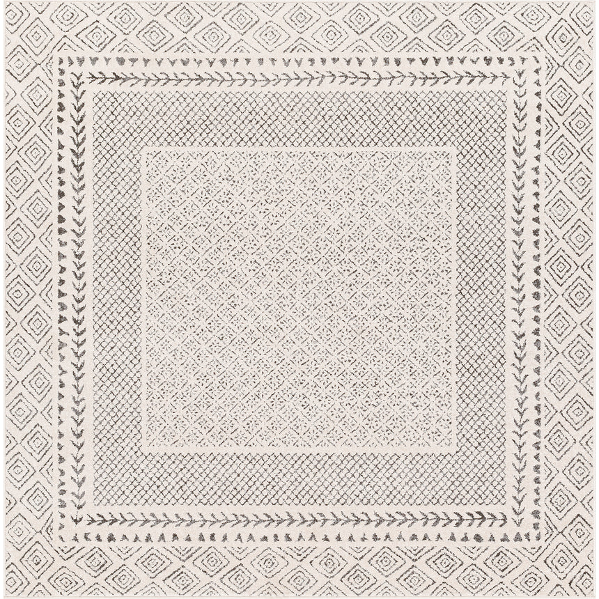 Ambre Scandi Geometric Charcoal Light/Beige Rug