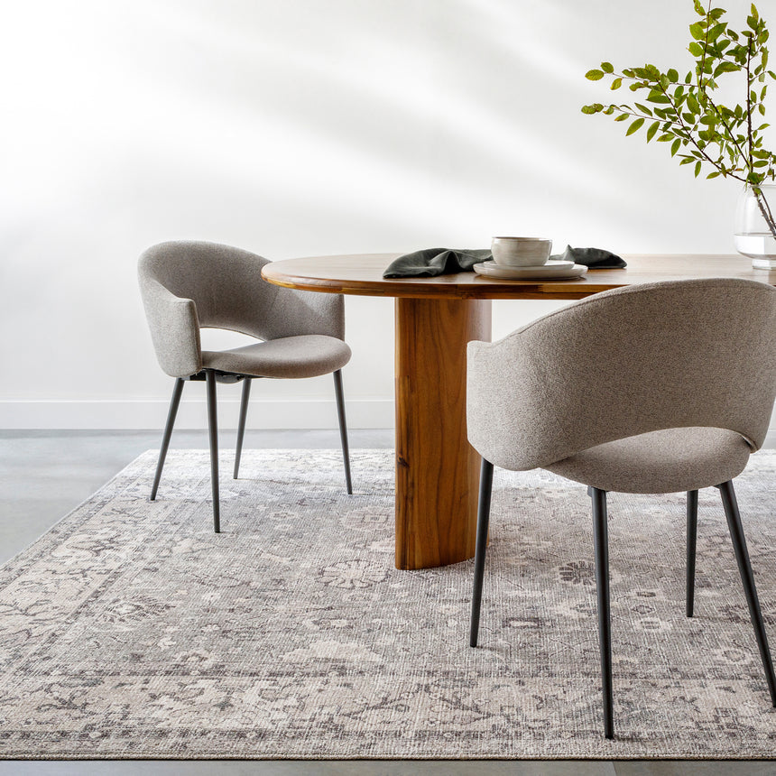 Davina Becki Owens x Livabliss Vintage Oriental Boho Beige/Dark Brown Rug - Image 2