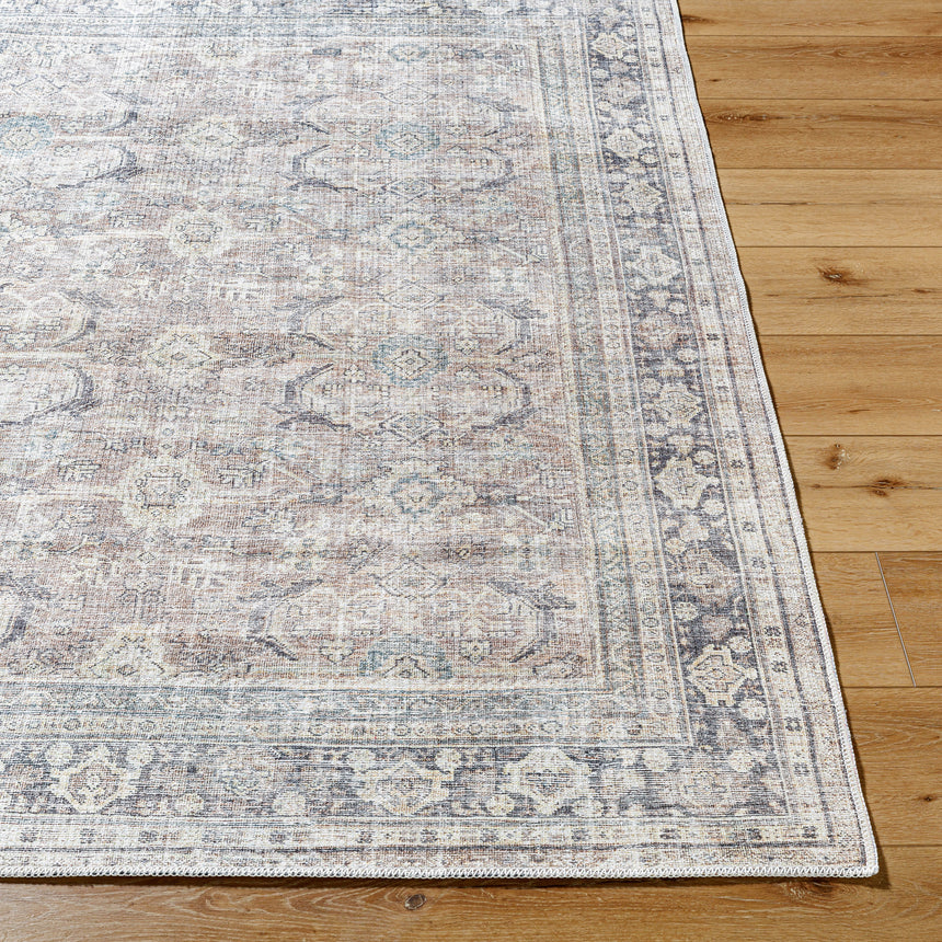 Darling Becki Owens x Livabliss Machine Washable Oriental Boho Light Silver Rug - Image 5