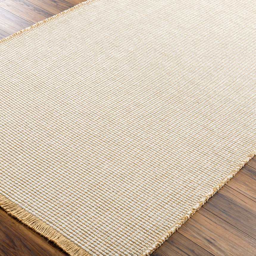 Kimi Becki Owens x Livabliss Solid And Border Mocha Jute Rug