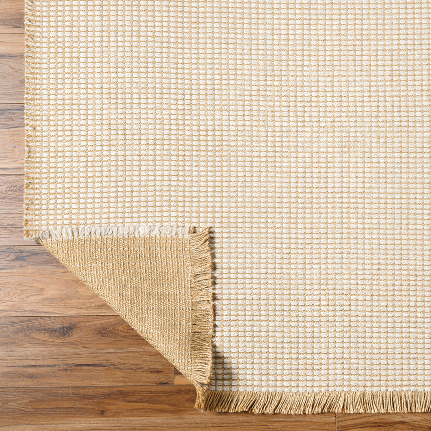Kimi Becki Owens x Livabliss Solid And Border Mocha Jute Rug