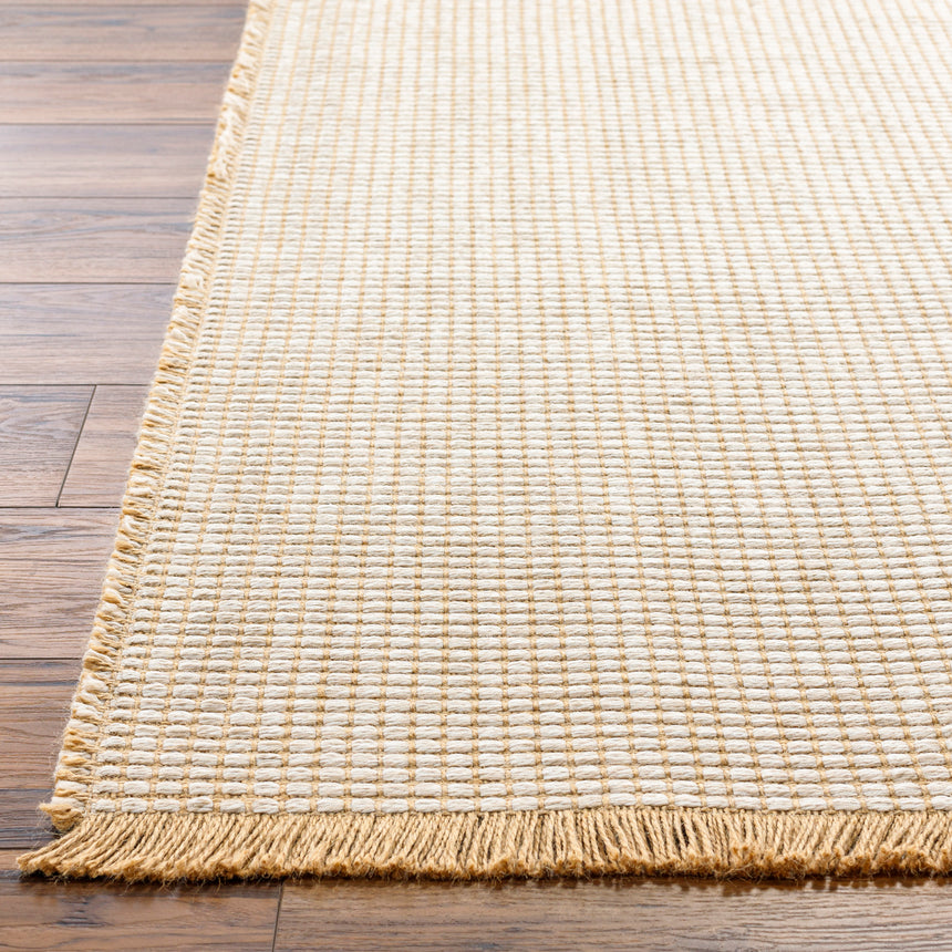 Kimi Becki Owens x Livabliss Solid And Border Mocha Jute Rug