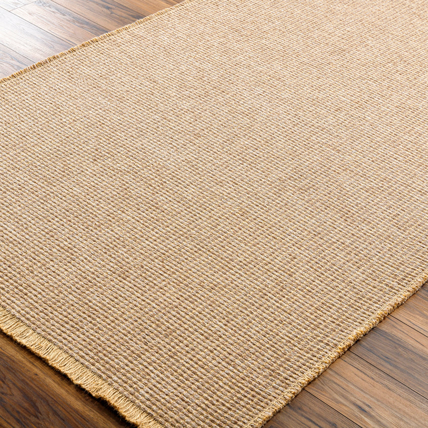 Kimi Becki Owens x Livabliss Solid And Border Brown Jute Rug