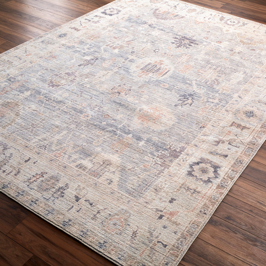 Marlene Becki Owens x Livabliss Vintage Oriental Boho Grey/Pale Blue Rug