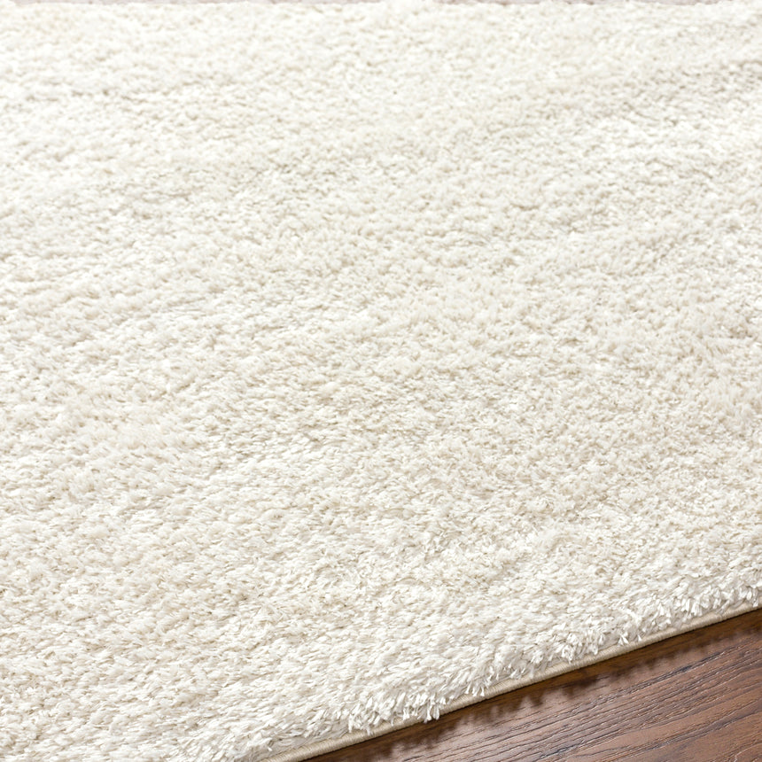 Claire Shaggy Solid Color Plush Pile Light Grey Rug