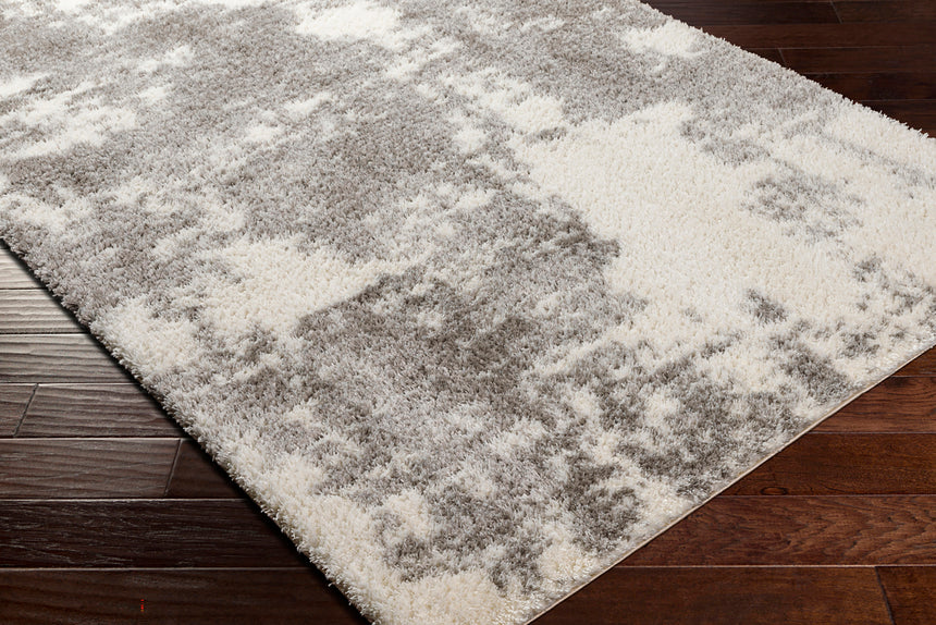 Sayuntka Shaggy Modern Plush Pile Ivory Rug