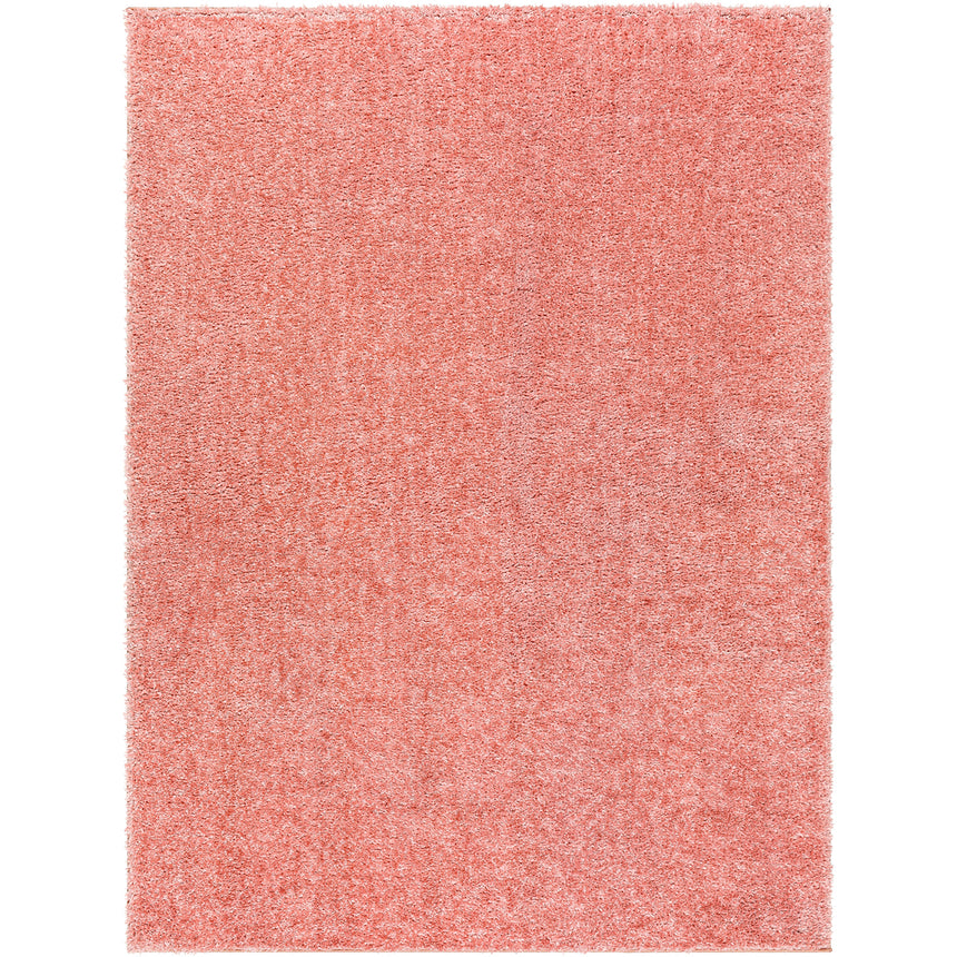 Claire Shaggy Solid Color Plush Pile Coral Rug