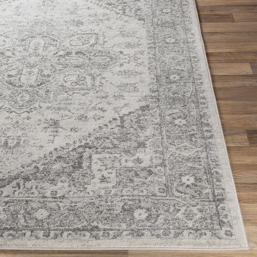 Farah Vintage Oriental Boho Grey/White Rug