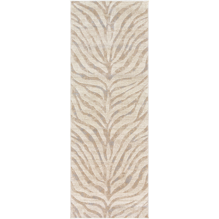 Cybele Scandi Boho Zebra Light Grey Rug