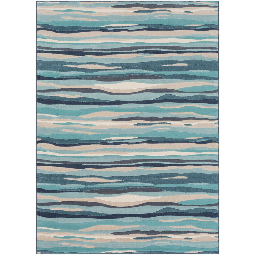 Houda Scandi Modern Aqua Rug
